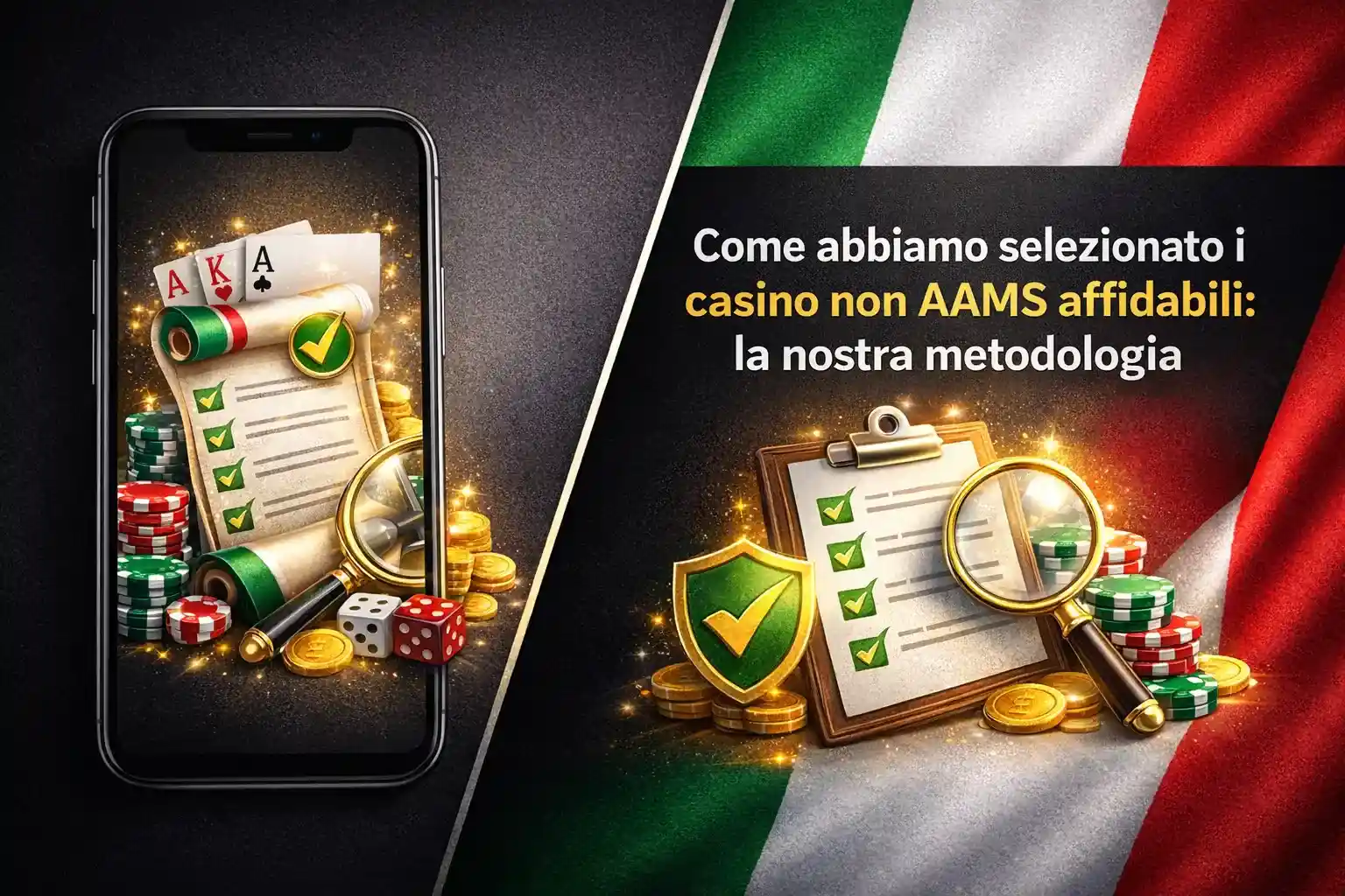 Come abbiamo selezionato i casino non AAMS affidabili: la nostra metodologia